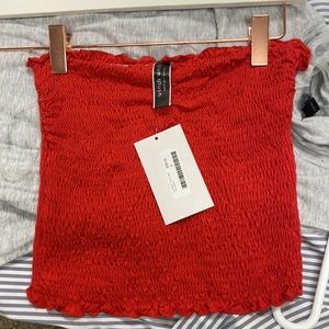 Red tube top- never worn